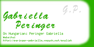 gabriella peringer business card